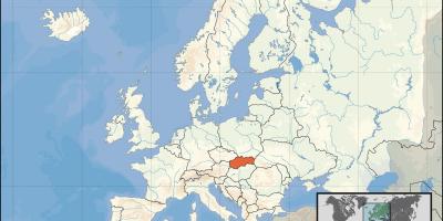 Slowakije locatie op de kaart van de wereld